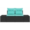 Sodo sofa su pagalve 184 x 62 x 69 cm poliratanas