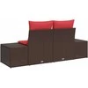 Sodo sofa su pagalve 184 x 62 x 69 cm poliratanas