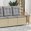 Sodo sofa Bežinė ir pilka poliratanas