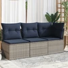 Sodo sofa su pagalve Pilka 172 x 62 x 69 cm Poli ratanas