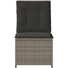 Sodo sofa Pilka poliratanas