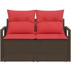 Sodo sofa su pagalve su saugykla 120 x 62 x 69 cm poliratanas