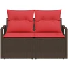 Sodo sofa su pagalve su saugykla 120 x 62 x 69 cm poliratanas
