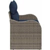 Sodo sofa su pagalve su saugykla 121 x 62 x 69 cm poliratanas
