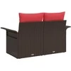 Sodo sofa su pagalve su saugykla 141 x 62 x 69 cm poliratanas