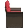Sodo sofa su pagalve su saugykla 141 x 62 x 69 cm poliratanas