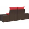 Sodo sofa su pagalve su saugykla 184 x 62 x 69 cm poliratanas