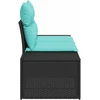 Sodo sofa su pagalve su saugykla 184 x 62 x 69 cm poliratanas