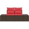 Sodo sofa su pagalve su saugykla 184 x 62 x 69 cm poliratanas