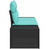 Sodo sofa su pagalve su saugykla 184 x 62 x 69 cm poliratanas