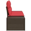 Sodo sofa su pagalve su saugykla 184 x 62 x 69 cm poliratanas