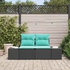 Sodo sofa su pagalve su saugykla 184 x 62 x 69 cm poliratanas