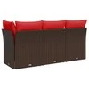 | Sodo sofa | su pagalve Ruda 172 x 62 x 69 cm Poli ratanas