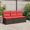 | Sodo sofa | su pagalve Ruda 165 x 62 x 69 cm Poli ratanas