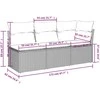 | Sodo sofa | su pagalve Ruda 172 x 62 x 69 cm Poli ratanas