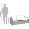 Sodo sofa su pagalvėlėmis, 3 sėdimos vietos, ruda, poliratanas
