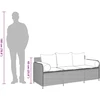 Sodo sofa su pagalvėlėmis, 3 sėdimos vietos, pilka, poliratanas