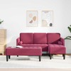 Sofa Sofos komplektas su pagalve 2 pcs Vyno raudona Poliesteris