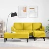 Sofa Sofos komplektas 2 vnt. Geltona Poliesteris