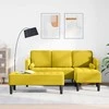 Sofa Sofos komplektas 2 vnt. Geltona Poliesteris