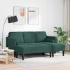Sofa Sofos komplektas su pagalve 2 pcs Tamsiai žalia Poliesteris
