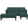 Sofa Sofos komplektas 2 vnt. Tamsiai žalia Poliesteris