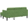 Sofa Sofos komplektas 2 vnt. Šviesiai žalia Poliesteris