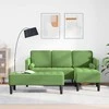 Sofa Sofos komplektas su pagalve 2 pcs Šviesiai žalia Poliesteris