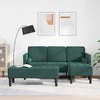Sofa Sofos komplektas su pagalve 2 pcs Tamsiai žalia Poliesteris