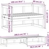 Sodo sofa-suoliukas, douglas eglės masyvas, išskleidžiama