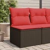 | Sodo sofa | su pagalve Ruda 55 x 62 x 69 cm poliratanas