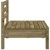 Sodo sofos dalys, 2vnt., impregnuota pušis, be porankių