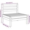 Sodo sofos dalys, 4vnt., impregnuota pušis, be porankių