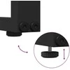 Sodo Sofų Rinkinys su pagalve 6 pcs Juoda Plienas