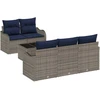 Sodo Sofų Rinkinys Pilka 55 x 55 x 37 cm poliratanas