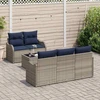 Sodo Sofų Rinkinys Pilka 55 x 55 x 37 cm poliratanas