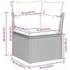Sodo Sofų Rinkinys 7 vnt. Juoda