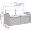 Sodo Sofų Rinkinys 7 vnt. Smėlio Poli ratanas