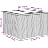 Sodo Sofų Rinkinys 9 vnt. Juoda ir Balta poliratanas