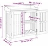 Sodo Spinta Natūrali 78 x 36,5 x 78cm Kietos akacijos mediena