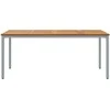 Lauko stalas Natūrali ir pilka 180 x 90 x 75 cm