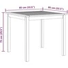 Sodo stalas, 85x85x74cm, akacijos medienos masyvas