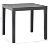 Sodo stalas, antracito spalvos, 78x78x72cm, plastikas