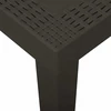 Sodo stalas, antracito spalvos, 79x65x72cm, plastikas