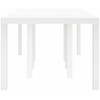 Lauko baldų komplektas Sodo stalas Balta 250 x 100 x 73 cm poliratanas