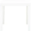 Sodo stalas, baltos spalvos, 78x78x72cm, plastikas