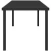 Sodo stalas Juoda 200 x 80 x 73 cm metalas