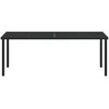 Sodo stalas Juoda 200 x 80 x 73 cm metalas