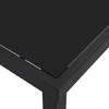 Sodo stalas Juoda 200 x 80 x 73 cm metalas