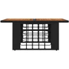 Sodo stalas Juoda ir natūrali 100 x 55 x 37 cm